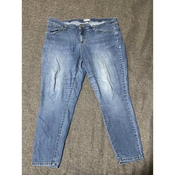 Ava & Viv Denim - Ava & Viv Women's 20W Jeans Blue Denim Skinny Stretch Casual